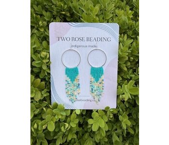 4" Beaded Hoop Earrings by Jenn Carman