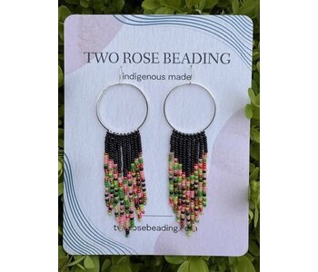4" Beaded Hoop Earrings by Jenn Carman