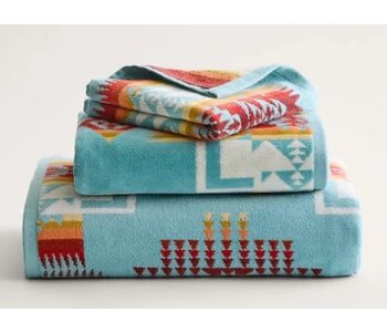 Pendleton 3pc Towel Set Chief Joseph Aqua