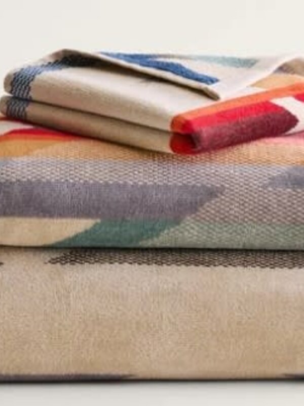 Pendleton 3pc Towel Set Wyeth Trail Tan Multi