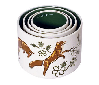 Ceramic Measuring Cup Set - Foxes by Storm Angeconeb