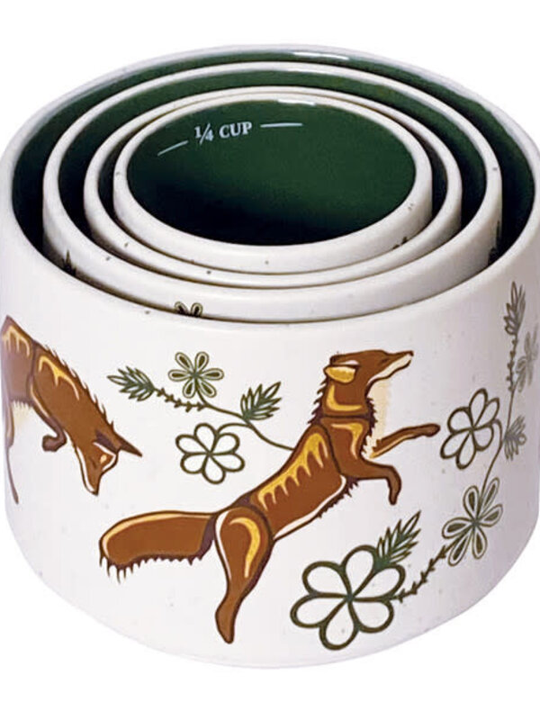 Ceramic Measuring Cup Set - Foxes by Storm Angeconeb
