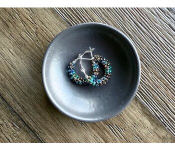 Small Beaded Hoop Earring by Jenn Carman