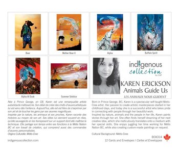 Boxed Art Cards - Indigenous Collection Animals Guide Us by Karen Erickson