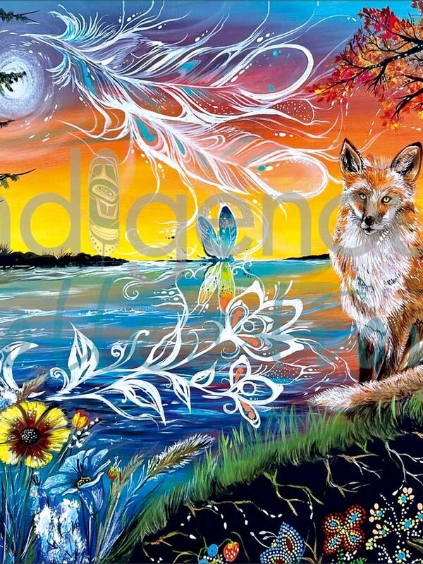 4" Coaster Set Daytime Dreamer by Karen Erickson