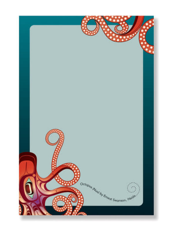 Notepad - Octopus (Nuu) by Ernest Swanson