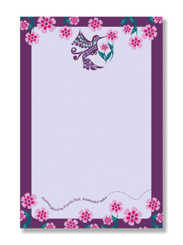 Notepad - Hummingbird by Franics Dick