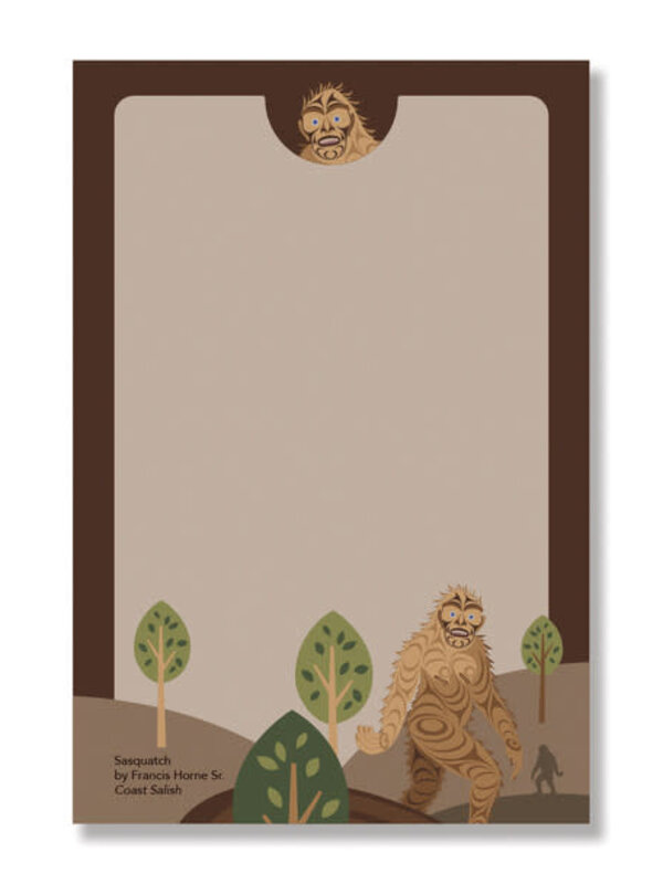 Notepad - Sasquatch by Francis Horne Sr.