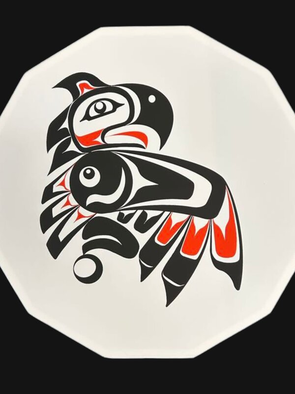 Canvas Art Drum by Garrett - Eagle Mask Dancer