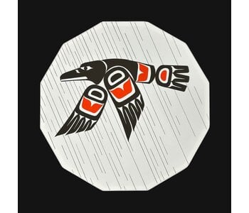 Canvas Art Drum by Garrett - Storm Crow