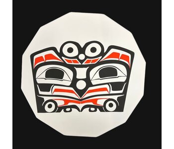 Canvas Art Drum by Garrett - Copper Owl