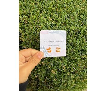 Small Beaded Stud Earrings by Jenn Carman