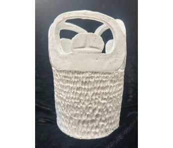 Handmade Pottery Utensil holder/ Vase by Cynthia Robinson