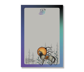 Notepad - Wolf (Ma'iingan) by Storm Angeconeb