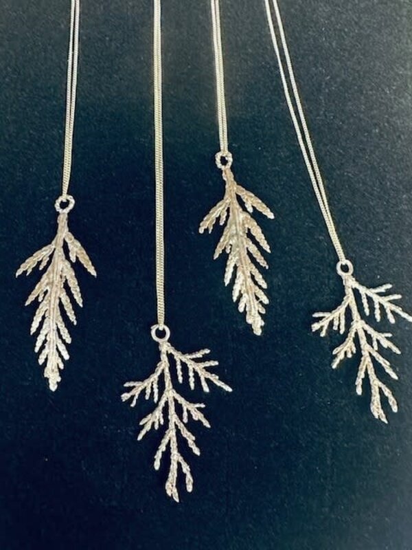 Silver Cast Cedar Pendant by Michael Hill