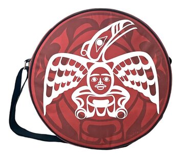 21" Drum Bag  White Raven by Roy Henry Vickers