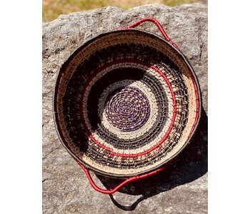 Handmade Pine Needle Basket with Handles by Deanna Wium