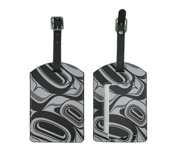 Luggage Tag - Eagle (Black/Grey) by Roger Smith