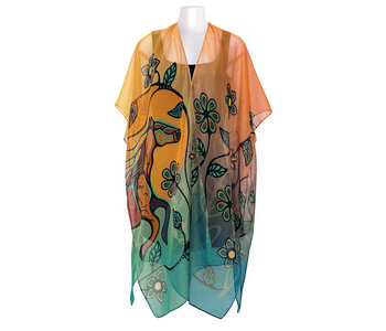 Sheer Fashion Wrap - Horse (Bebezhigooganzhii) by Storm Angeconeb