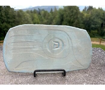 Pottery by Cynthia Robinson - Small 8.5"platter with rustic edge