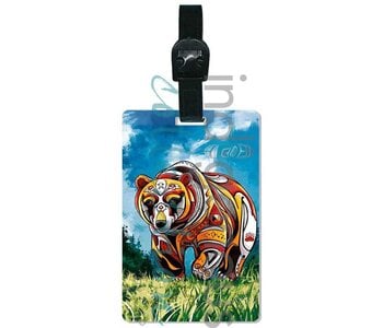 Luggage tag Spirit Bear by Stephanie White