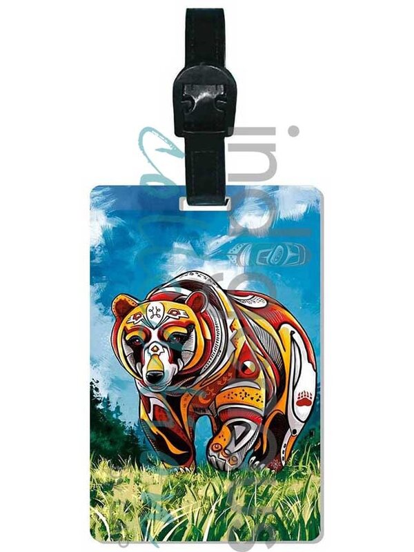 Luggage tag Spirit Bear by Stephanie White