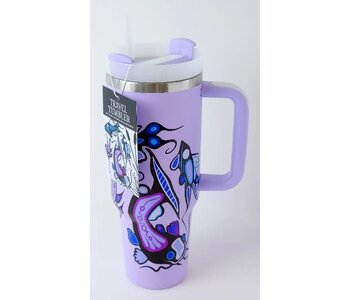 40oz Travel Tumbler by Grand River Evening Cody James Houle