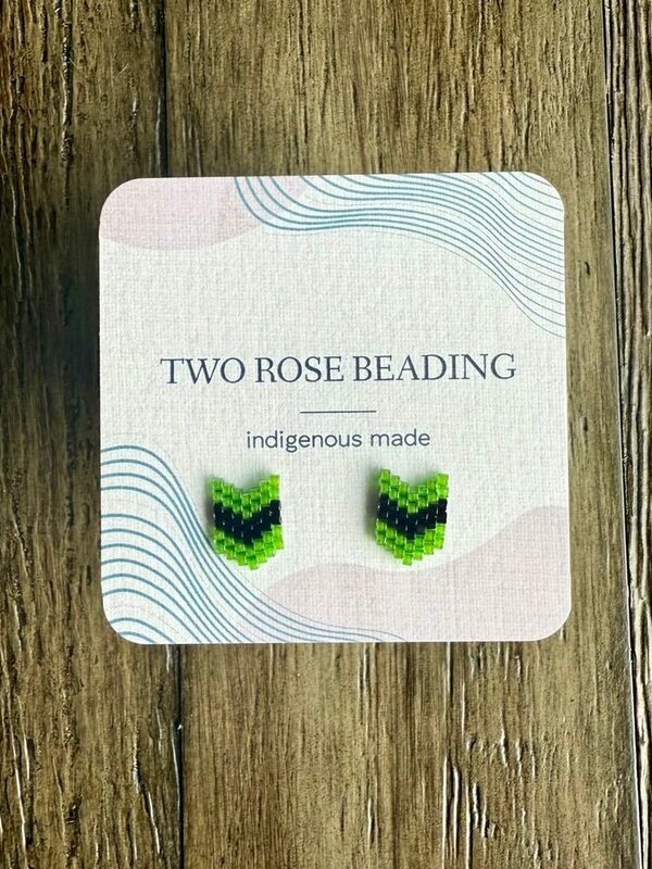 Beaded Stud Earrings by Jenn Carman