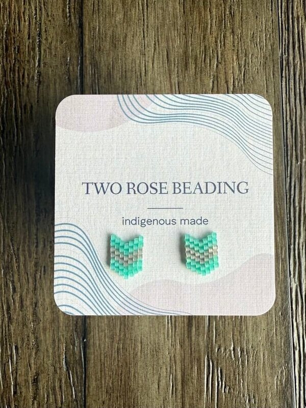 Beaded Stud Earrings by Jenn Carman