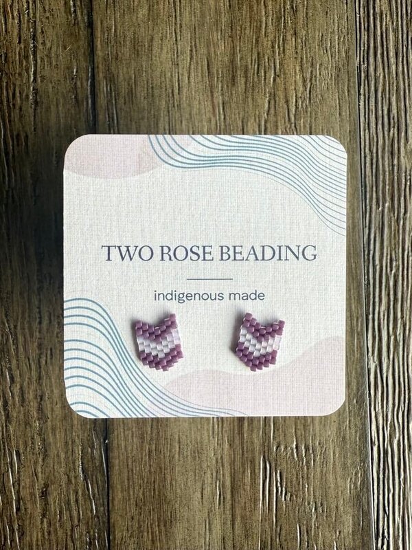 Beaded Stud Earrings by Jenn Carman