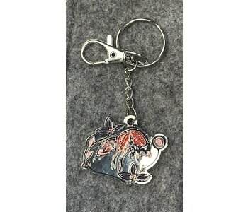 Metal Keychain - Fox at Twilight by Bree Island