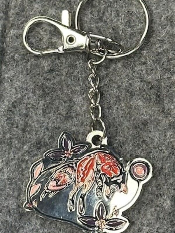Metal Keychain - Fox at Twilight by Bree Island