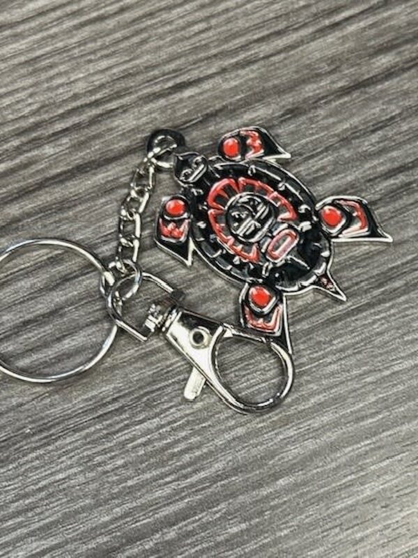 Metal Keychain - Turtle by Andromeda Reece