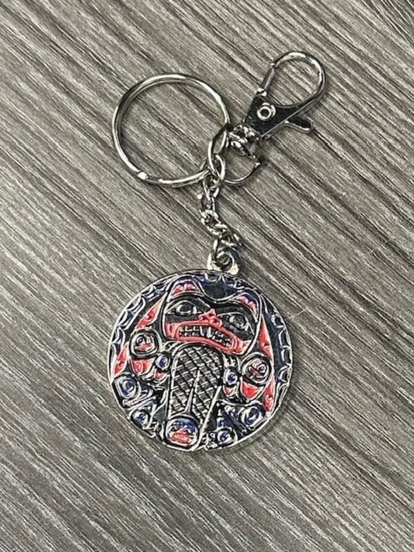 Metal Keychain - Beaver by Andromeda Reece