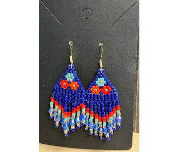 Small beaded earrings by Little Spark Cree-ations