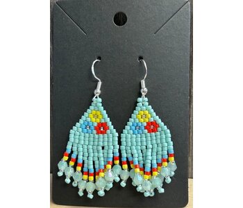 Small beaded earrings by Little Spark Cree-ations