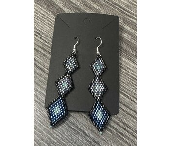 Medium Beaded Earrings by Little Spark Cree-ations