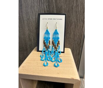 Large beaded Earrings by Little Spark Cree-ations