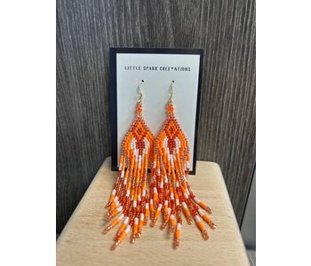 Large beaded Earrings by Little Spark Cree-ations