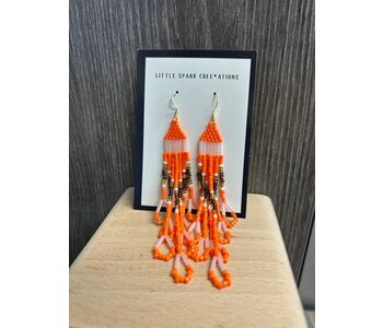 Large beaded Earrings by Little Spark Cree-ations