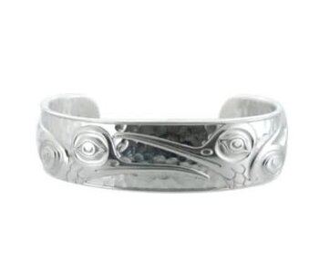 Silver-Pewter Hummingbird Bracelet (6.5") Kelly Robinson