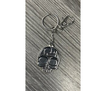 Metal Keychain - Skull by Patricia Mather