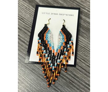 Medium Beaded Earrings by Little Spark Cree-ations