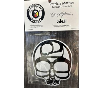 Decorative Sticker - Skull by Patricia Mather
