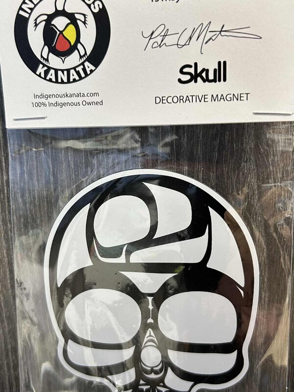 Decorative Sticker - Skull by Patricia Mather