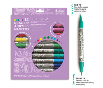 Acrylic Felt Markers - Formline by Paul Windsor