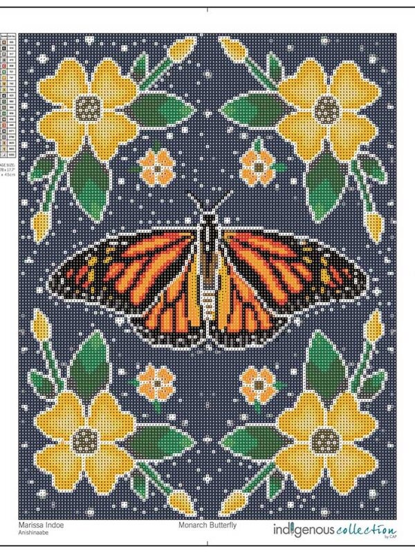 Diamond Art Monarch Butterfly by Marissa Indoe