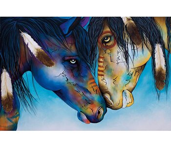 Poster Matted and Framed with Glass - Kindred Spirits by Micqaela Jones