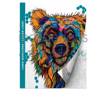 Lined Workbook Flower Girl by Micqaela Jones