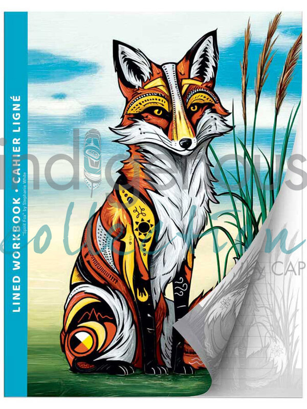Lined Workbook  Spirit Fox by Stephanie White